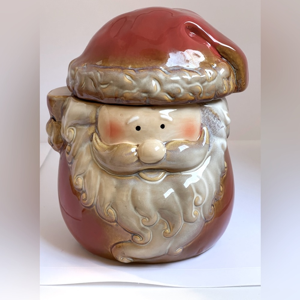 "Gibson" Handpainted Santa Candy/Cookie Jar
